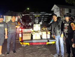 Patroli Ditsamapta Polda Sultra Gagalkan Pengiriman 168 Botol Miras Ilegal ke Wawonii