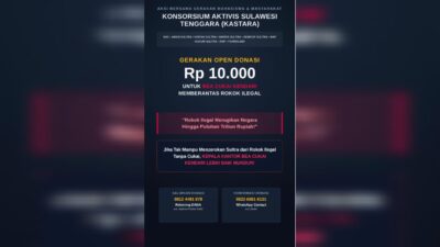 KASTARA Klaim Rokok Ilegal Rugikan Negara, Luncurkan Gerakan Donasi