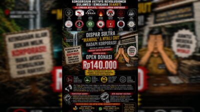 Air Terjun Routa Dipagari, KARST Kritik Dispar Sultra Lewat Donasi
